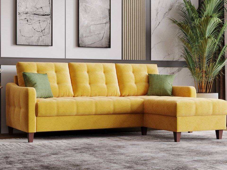 Угловой диван «Nordic» в скандинавском стиле